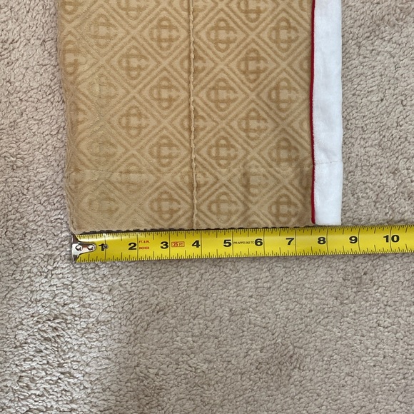 Casablanca Monogram Velour Velvet Track Pants Men's Size L Taupe - Picture 16 of 16